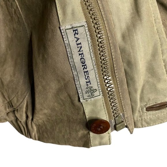 Rainforest Men's Khaki Green Full Zip Casual Jacket - Picture 10 of 15